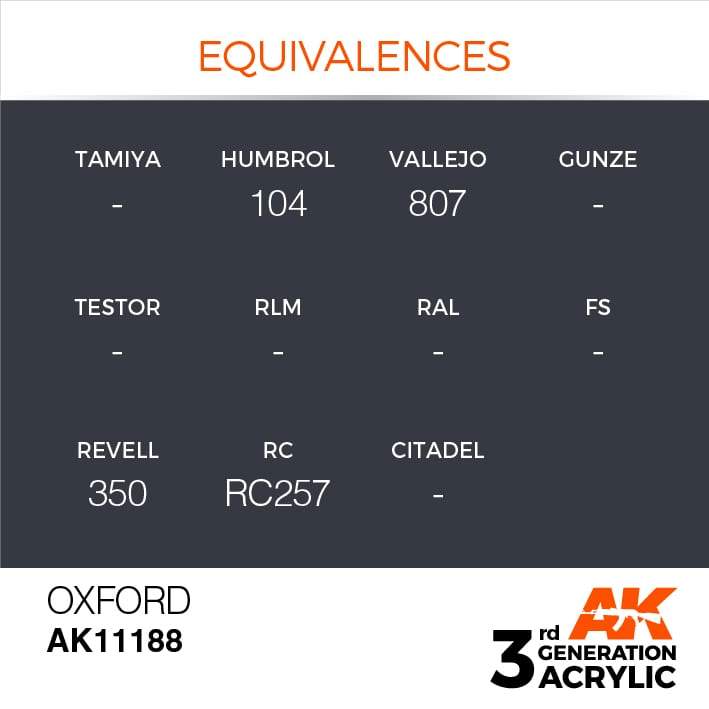 AK Interactive Oxford 3G Acrylic Paint 17ml Bottle - Image 3