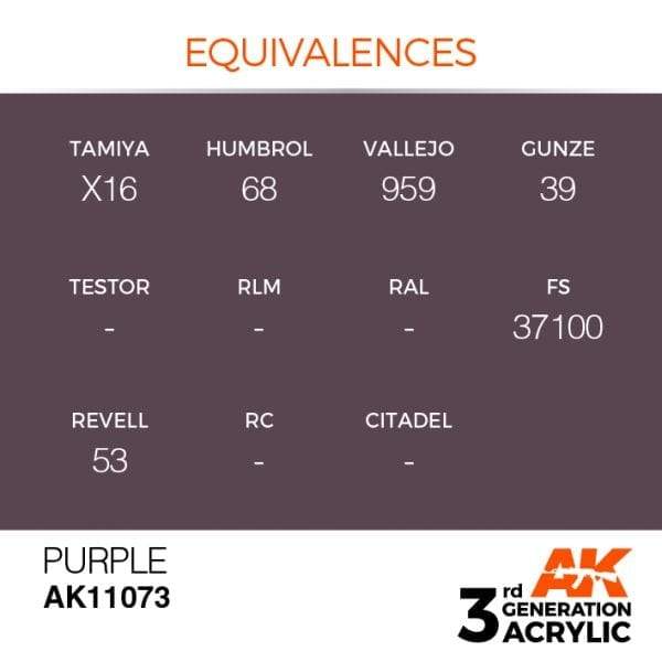 AK Interactive 3rd Gen Acrylic Purple 17ml - Image 3