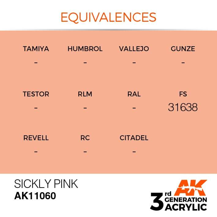 AK Interactive 3rd Gen Acrylic Sickly Pink 17ml - Image 3