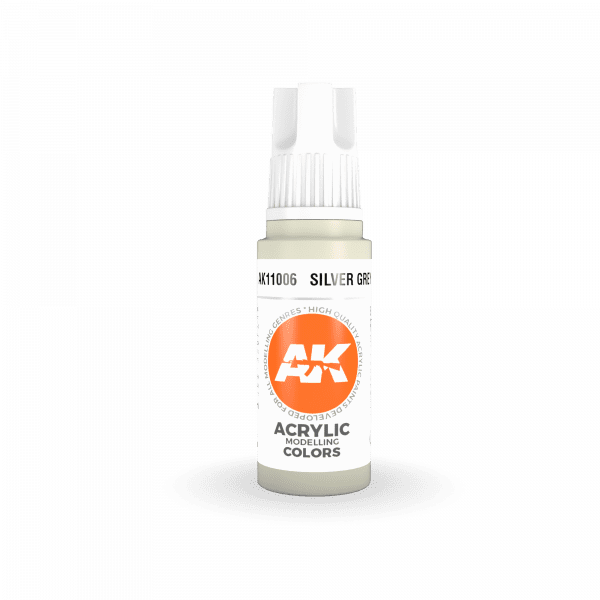 AK Interactive 3rd Gen Acrylic Silver Grey 17ml - Image 2