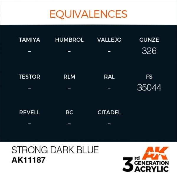 AK Interactive 3rd Gen Acrylic Strong Blue 17ml - Image 3