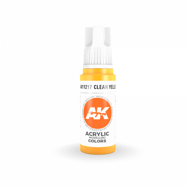 AK Interactive 3rd Gen Acrylic Yellow 17ml - Image 2