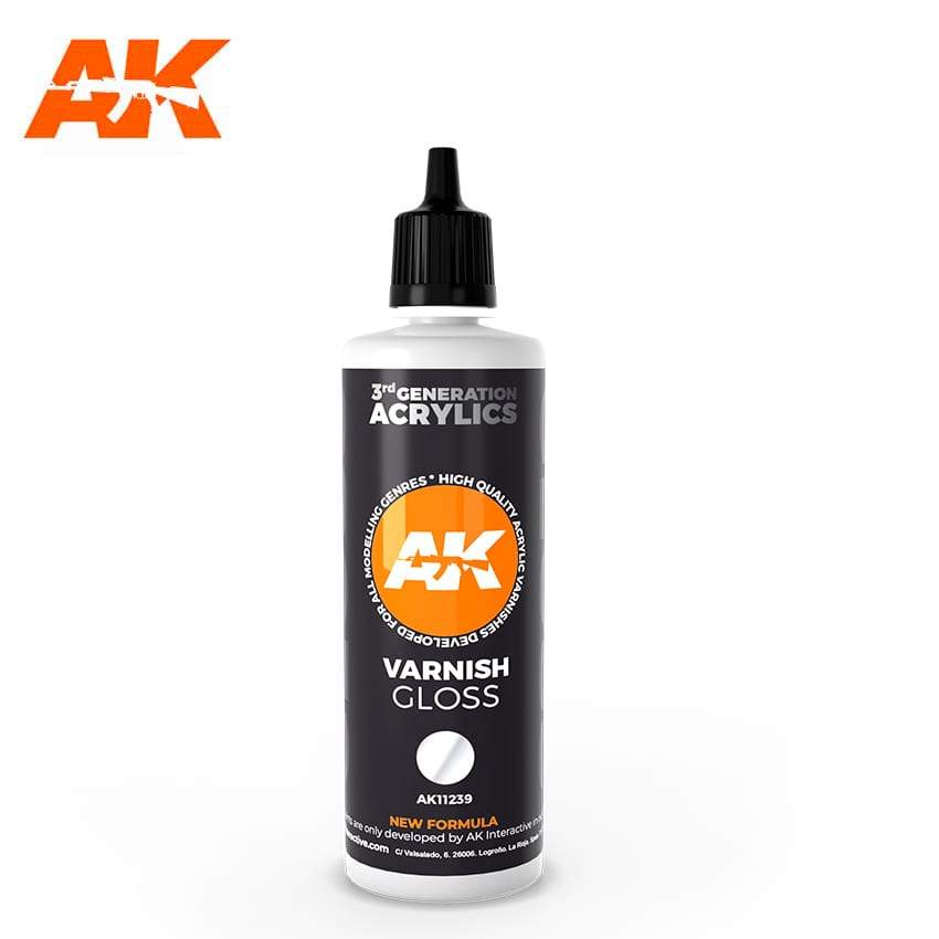 AK Interactive Gloss 3G Acrylic Varnish 100ml Bottle