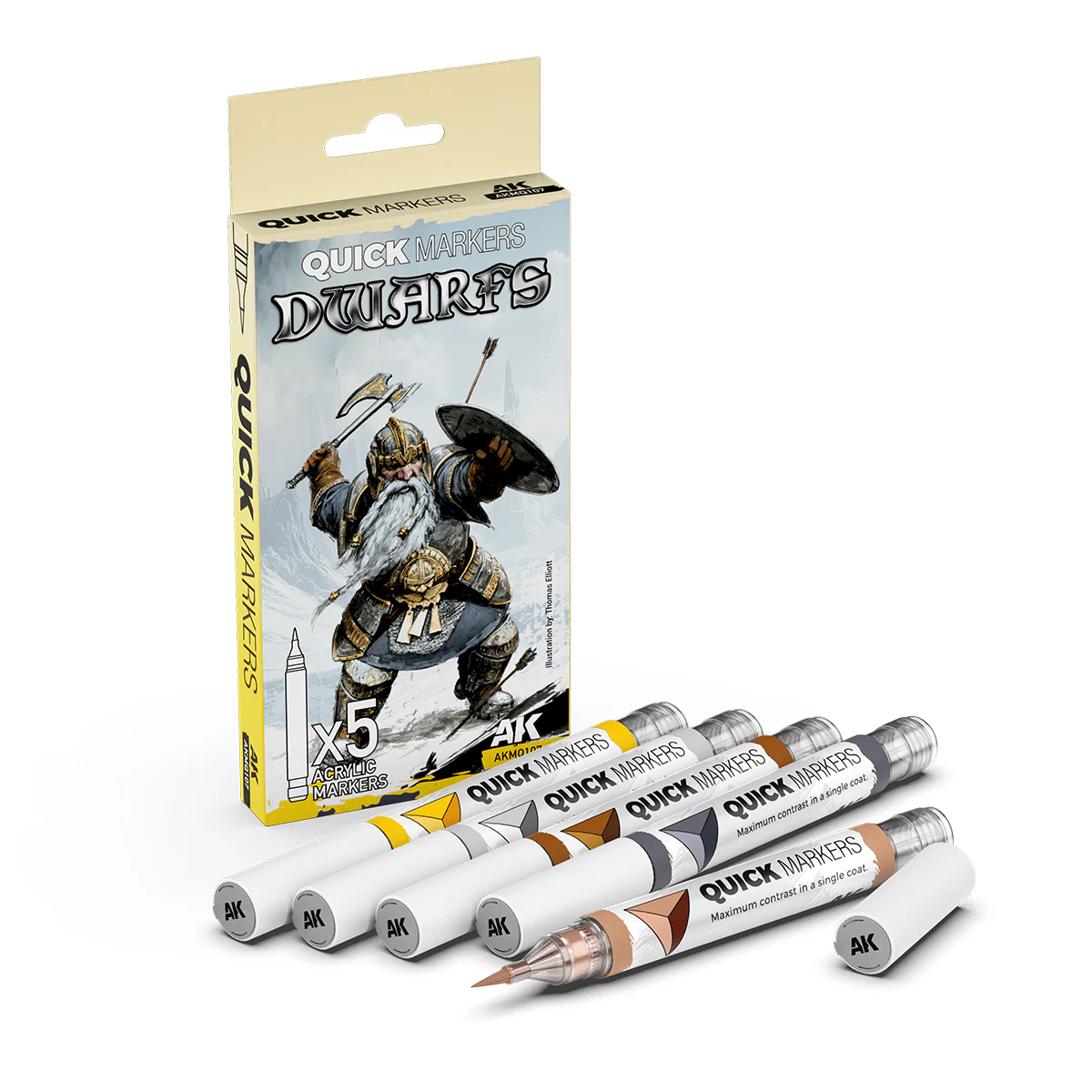 AK Interactive Dwarfs Quick Markers Set