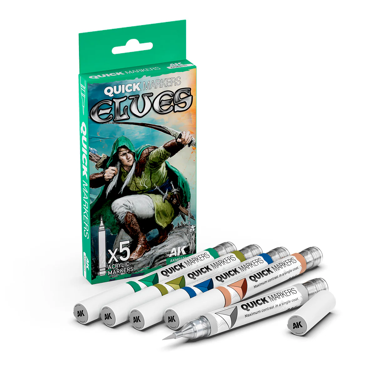 AK Interactive Elves Quick Markers Set