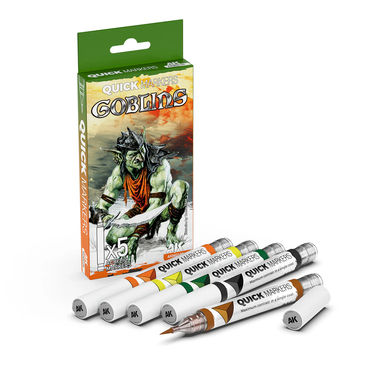 AK Interactive Goblins Quick Markers Set