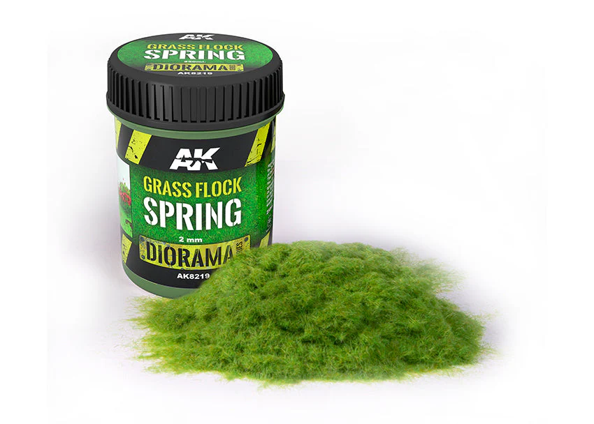 AK Interactive Grass Flock 2mm SPRING