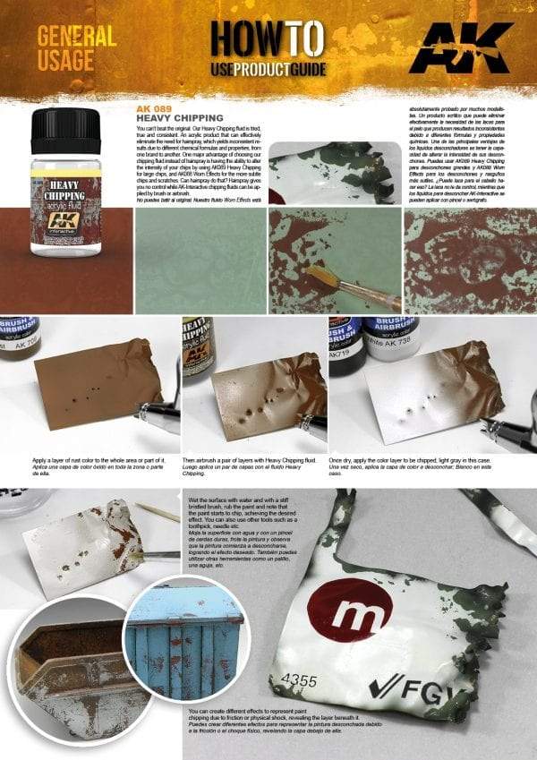 AK Interactive Heavy Chipping Effects Acrylic Fluid - Image 3