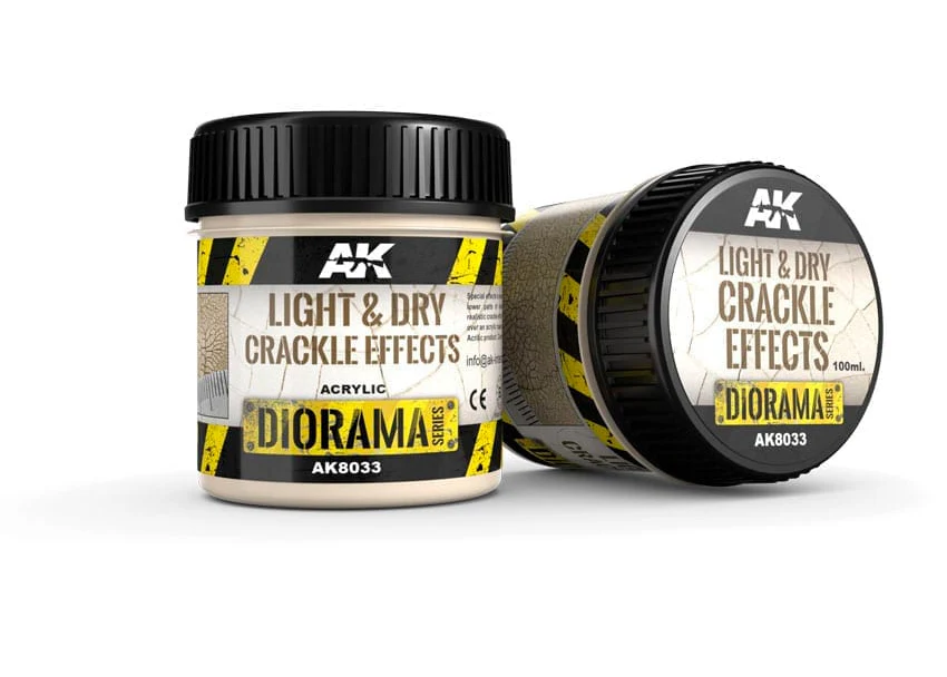 AK Interactive Light & Dry Crackle Effects - 100ml (Acrylic)