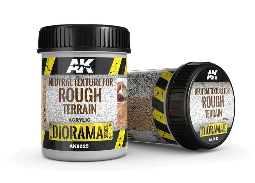 AK Interactive Neutral Texture For Rough Terrains - 250ml - Base Product (Acrylic)