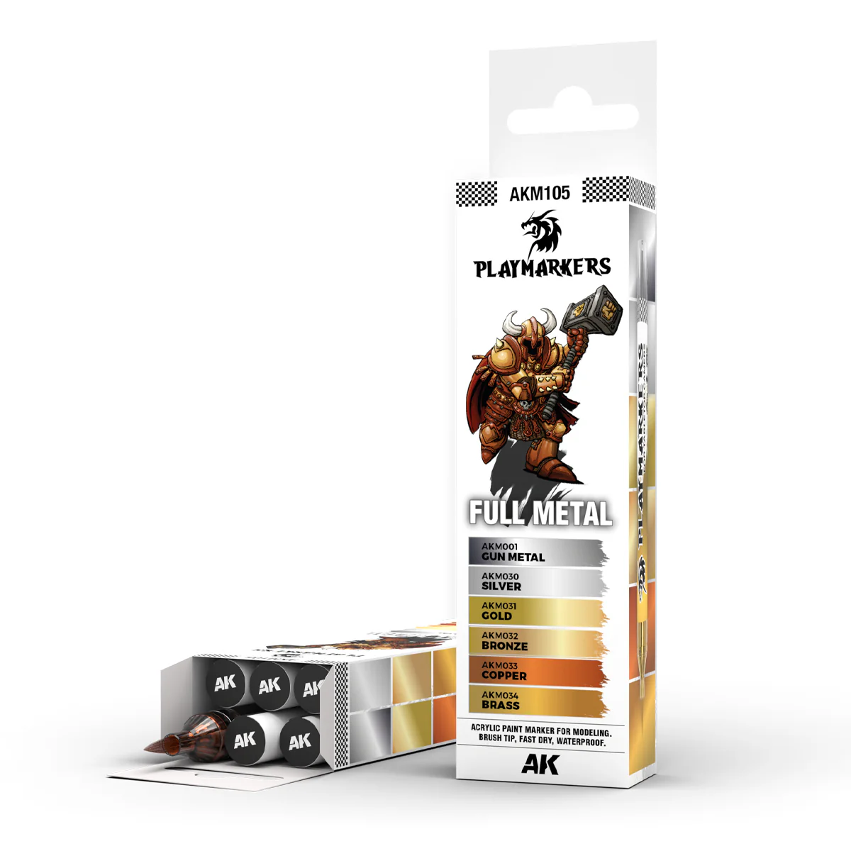 AK Interactive Playmarkers Set - Full Metal (6 Ref.) - Image 2