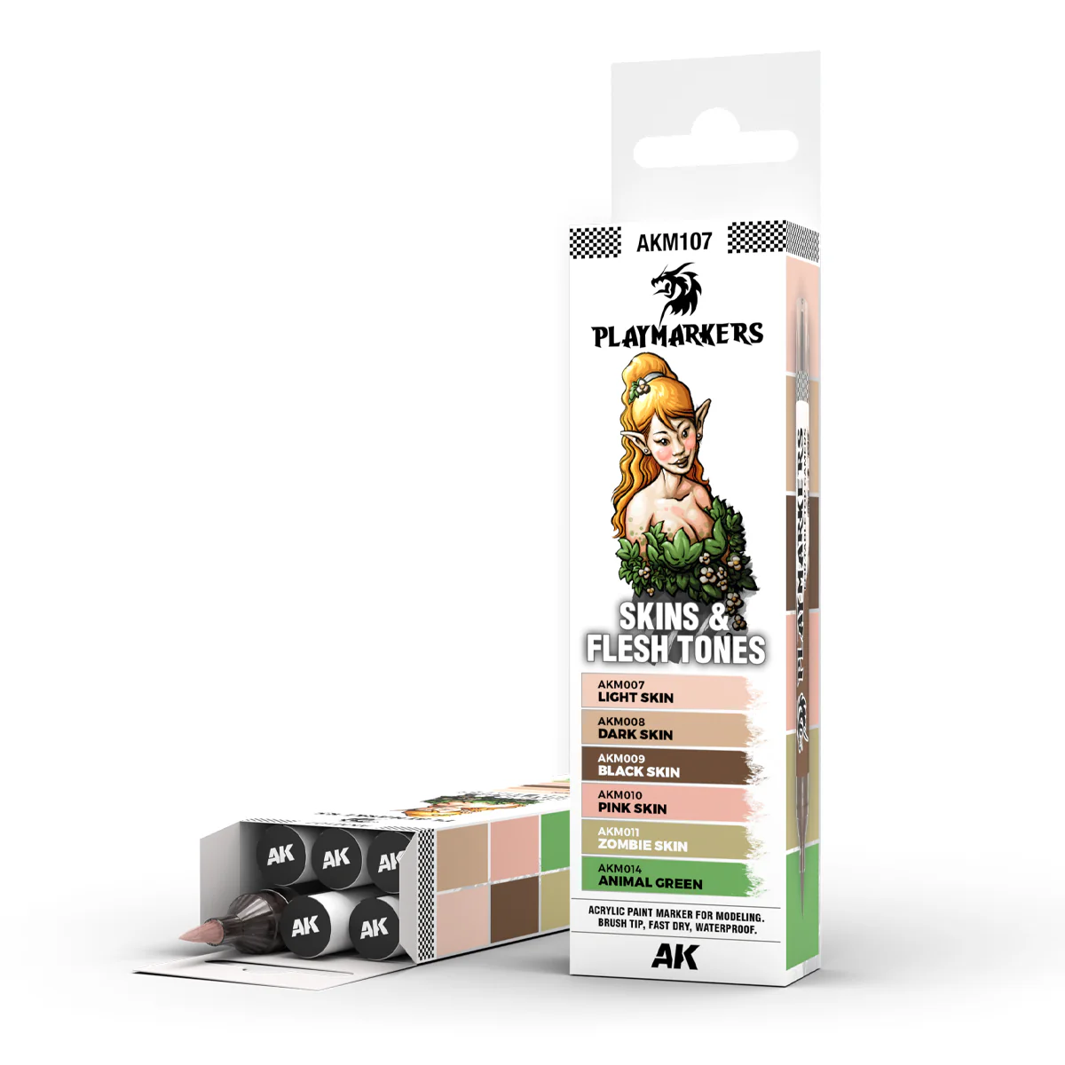 AK Interactive Playmarkers Set - Skin & Flesh Tones (6 Ref.) - Image 2