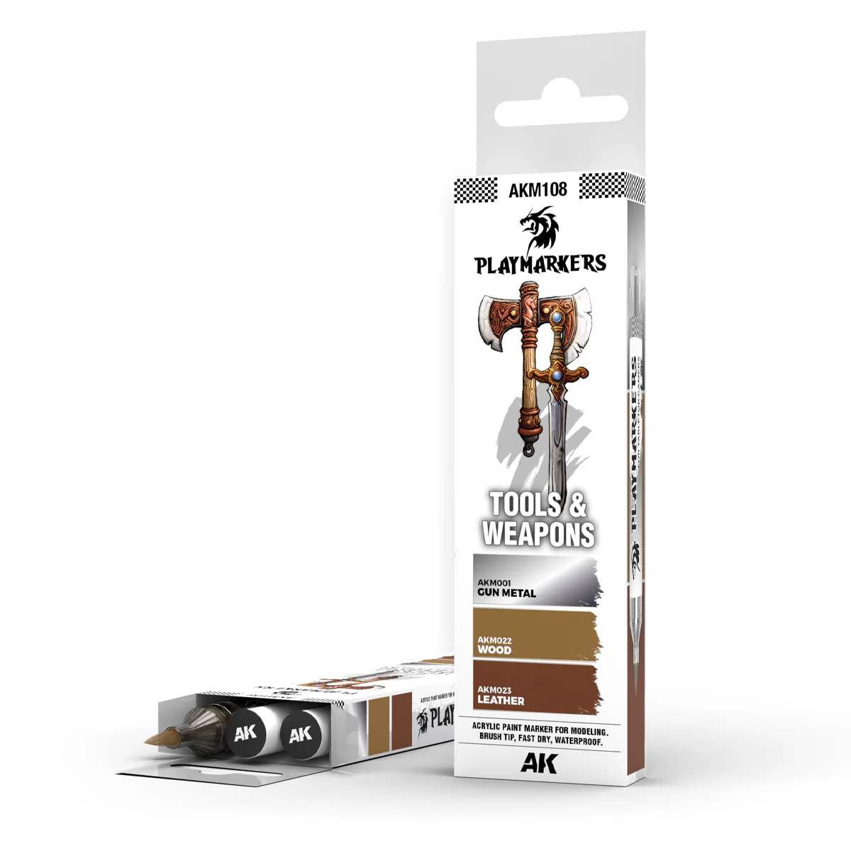 AK Interactive Playmarkers Set - Tools & Weapons (3 Ref.) - Image 2