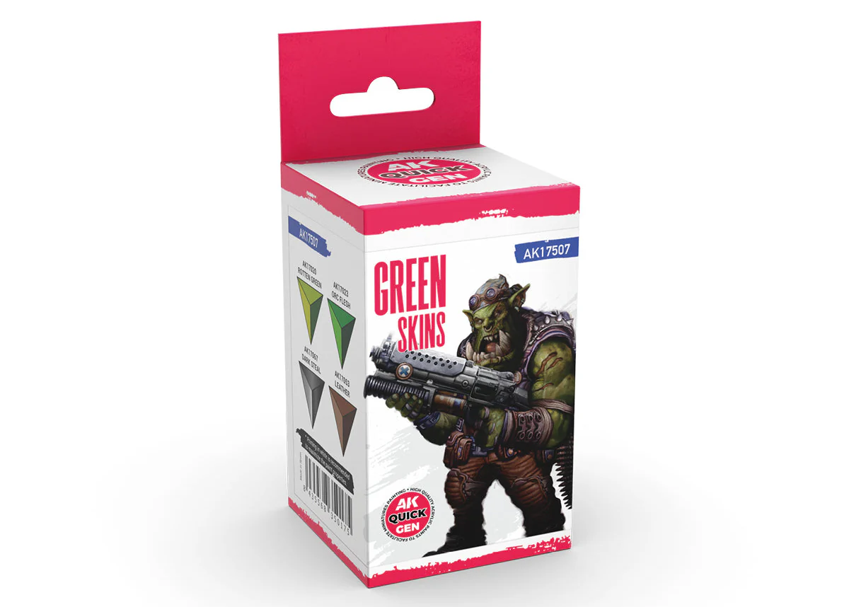 AK Interactive Quick Gen - Green Skins (Set)