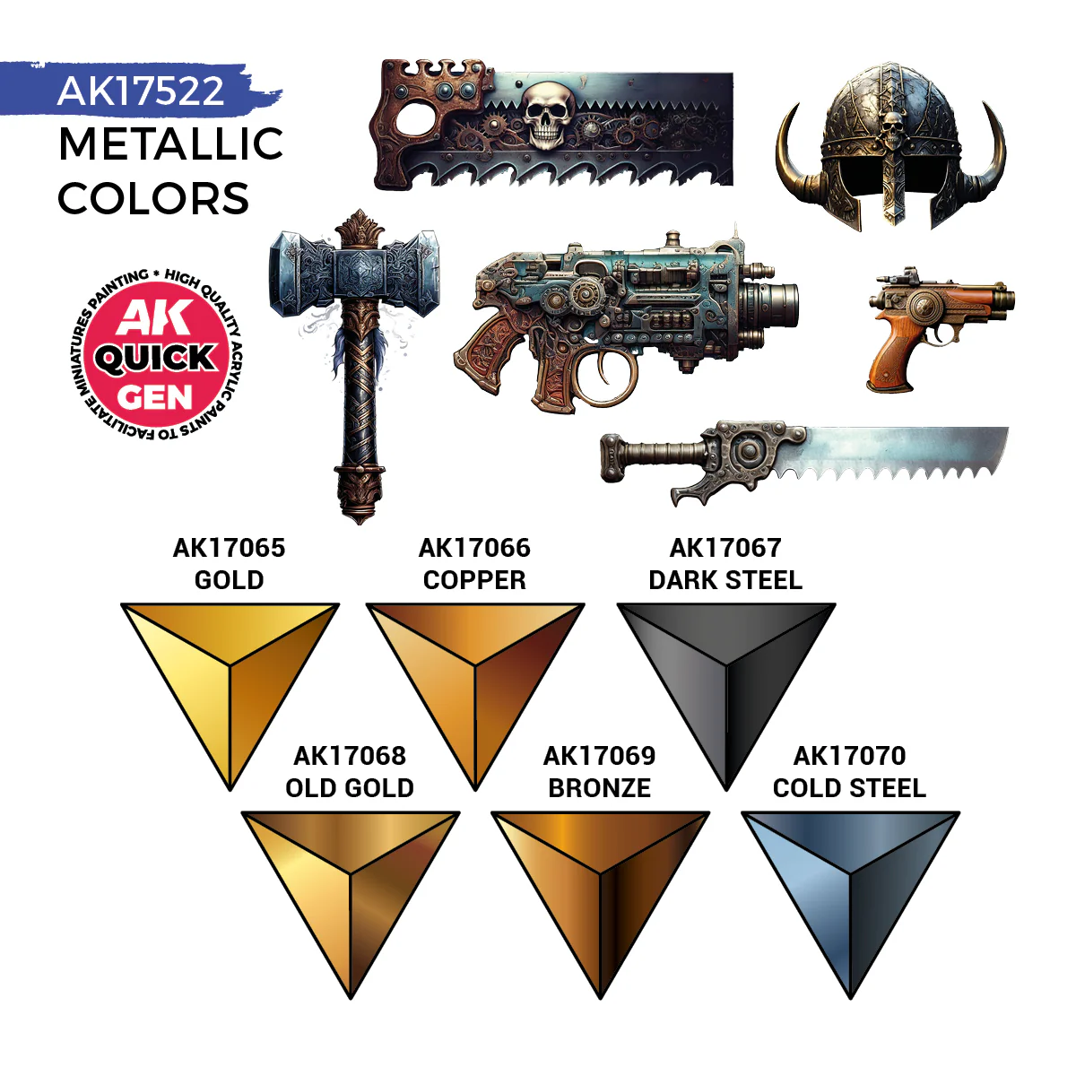 AK Interactive Quick Gen - Metallics (Set) - Image 3
