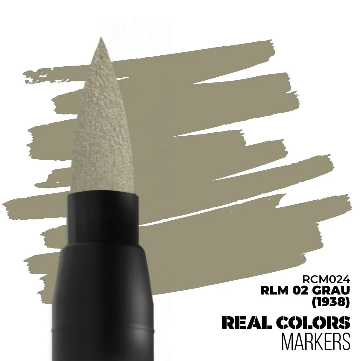 AK Interactive Real Colors Marker Grau 1938 RLM02 Acrylic Paint - Image 2