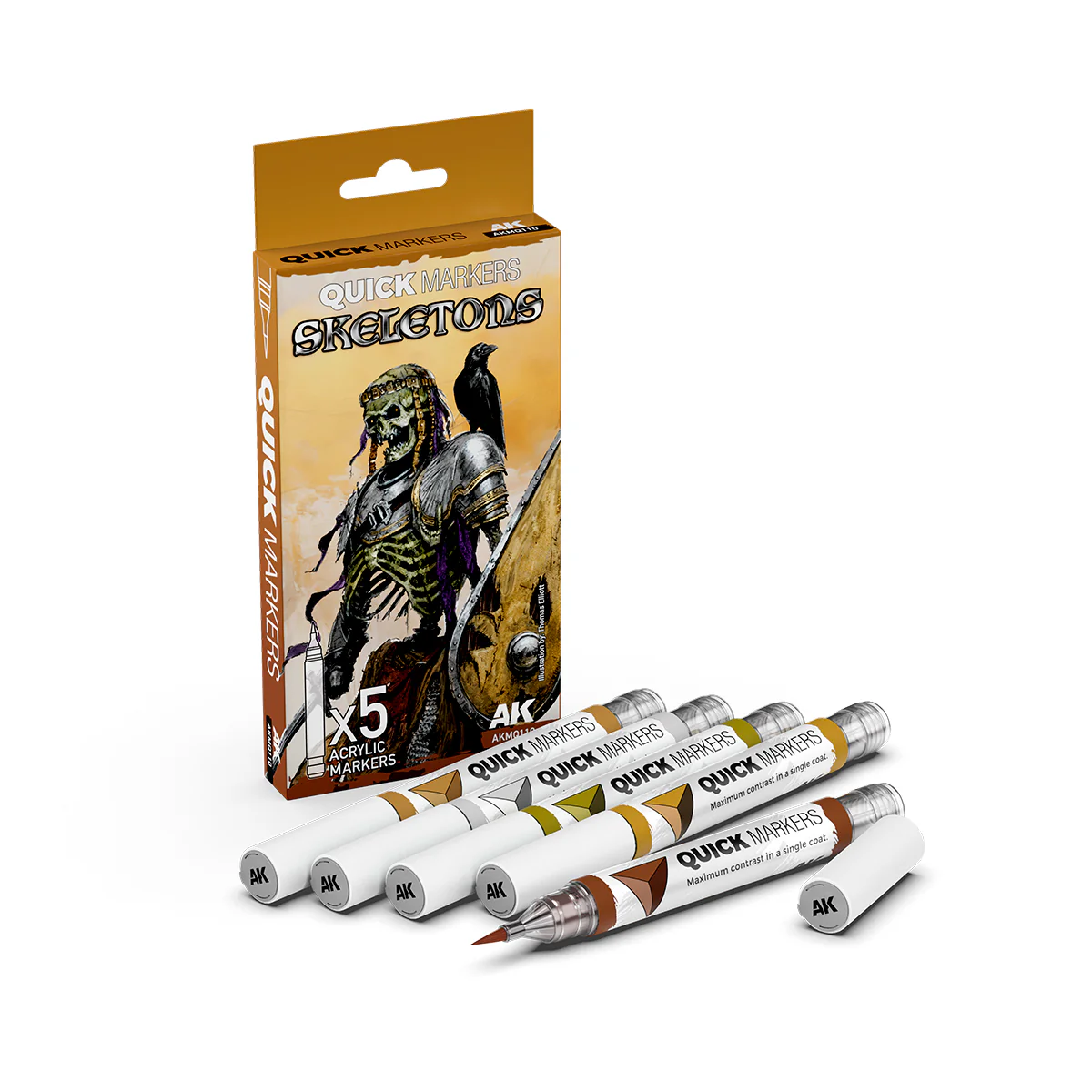 AK Interactive Skeletons Quick Markers Set