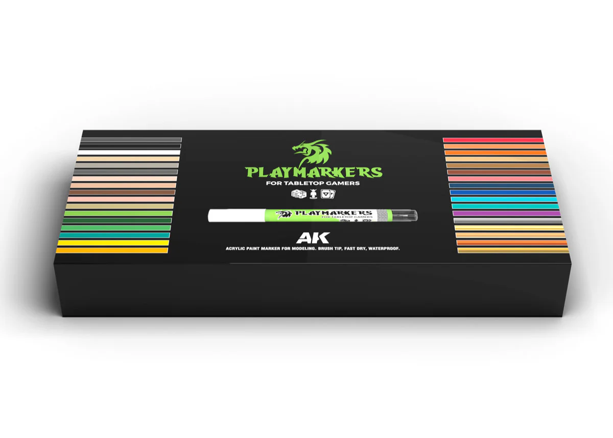AK Interactive Special Box AK Playmarkers - Full Range 34 Playmarkers