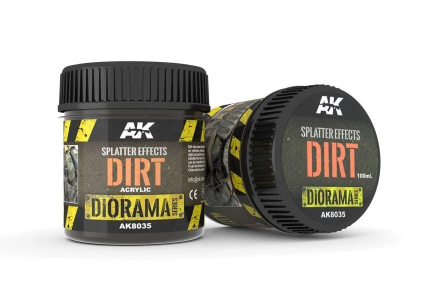 AK Interactive Splatter Effects Dirt - 100ml (Acrylic)