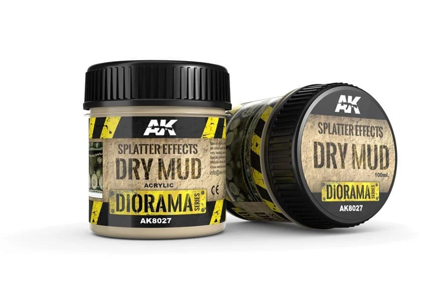 AK Interactive Splatter Effects Dry Mud - 100ml (Acrylic)