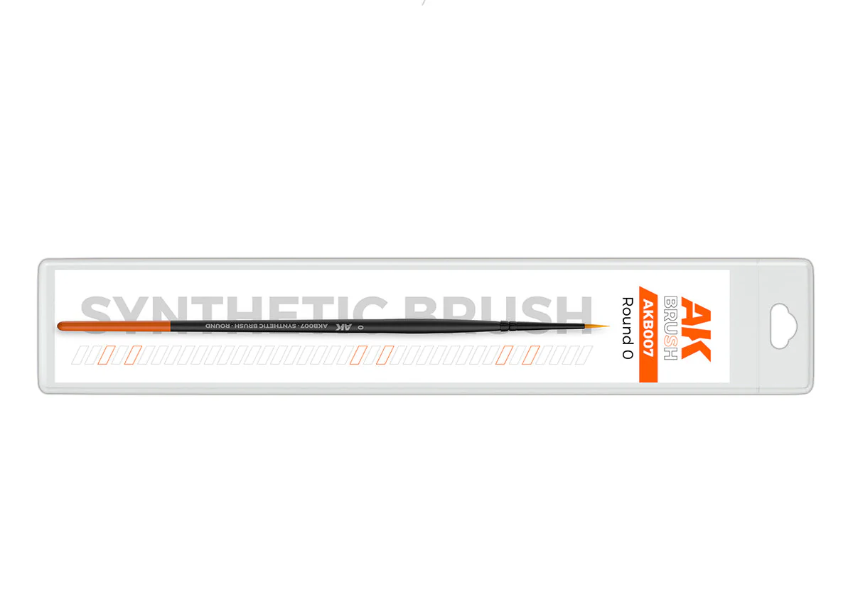 AK Interactive Synthetic Brush - Round 0