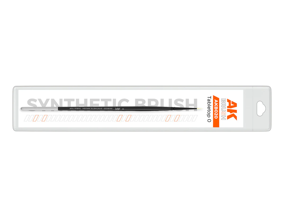 AK Interactive Synthetic Tabletop Brush - 0