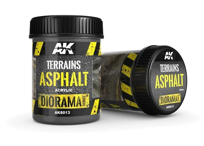 AK Interactive Terrains Asphalt - 250ml (Acrylic)