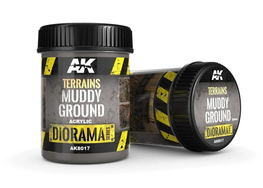 AK Interactive Terrains Muddy Ground - 250ml (Acrylic)