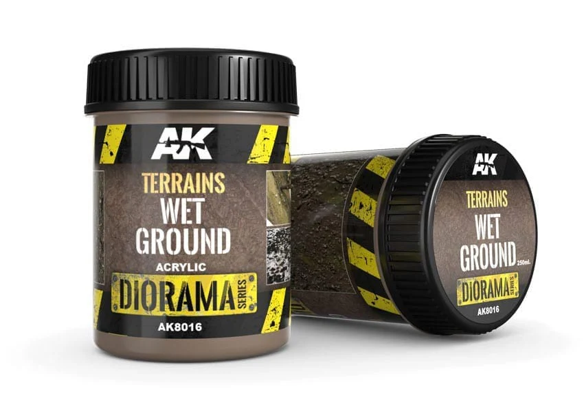 AK Interactive Terrains Wet Ground - 250ml (Acrylic)
