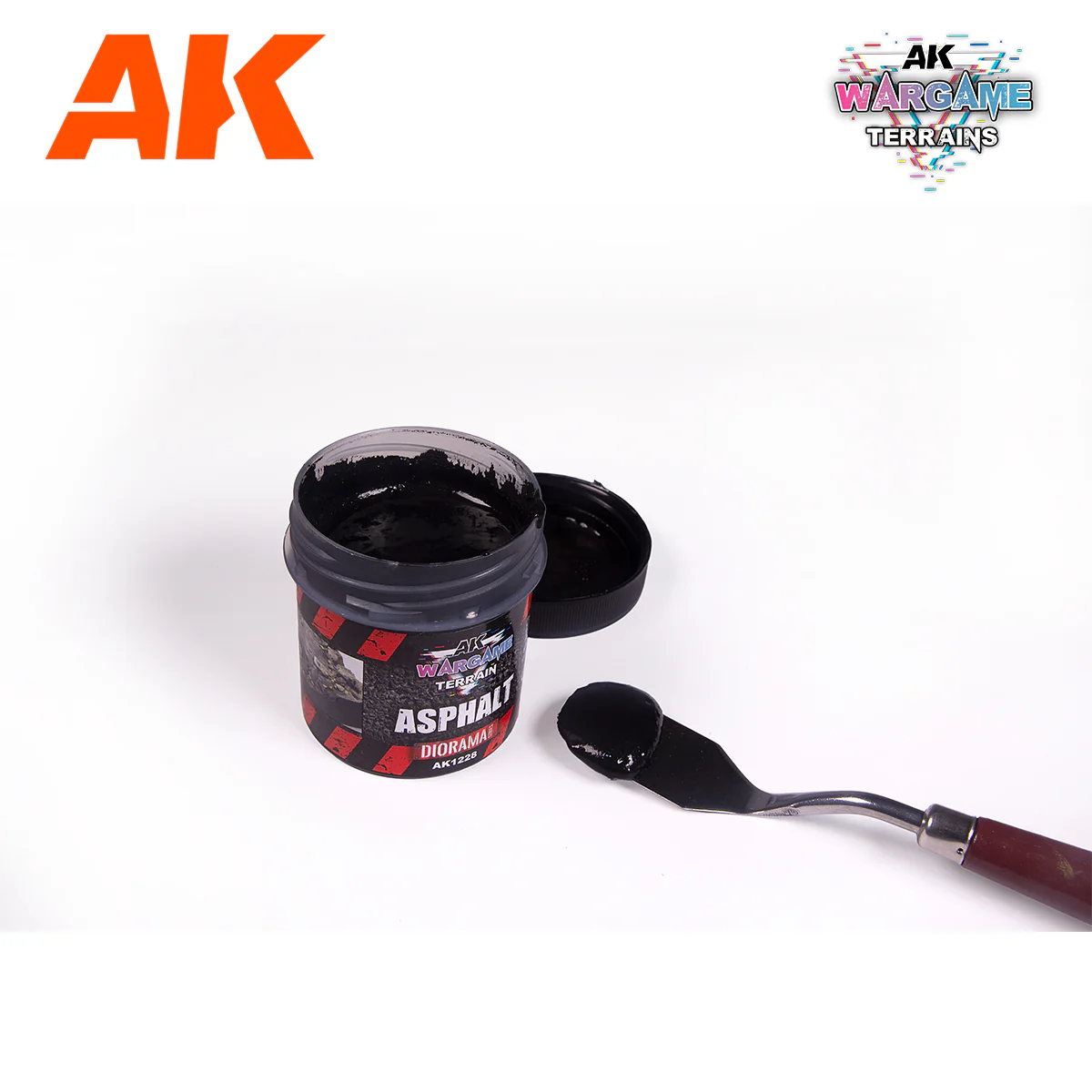 AK Interactive Wargame Battle Ground Terrains Asphalt - 100ml (Acrylic) - Image 2