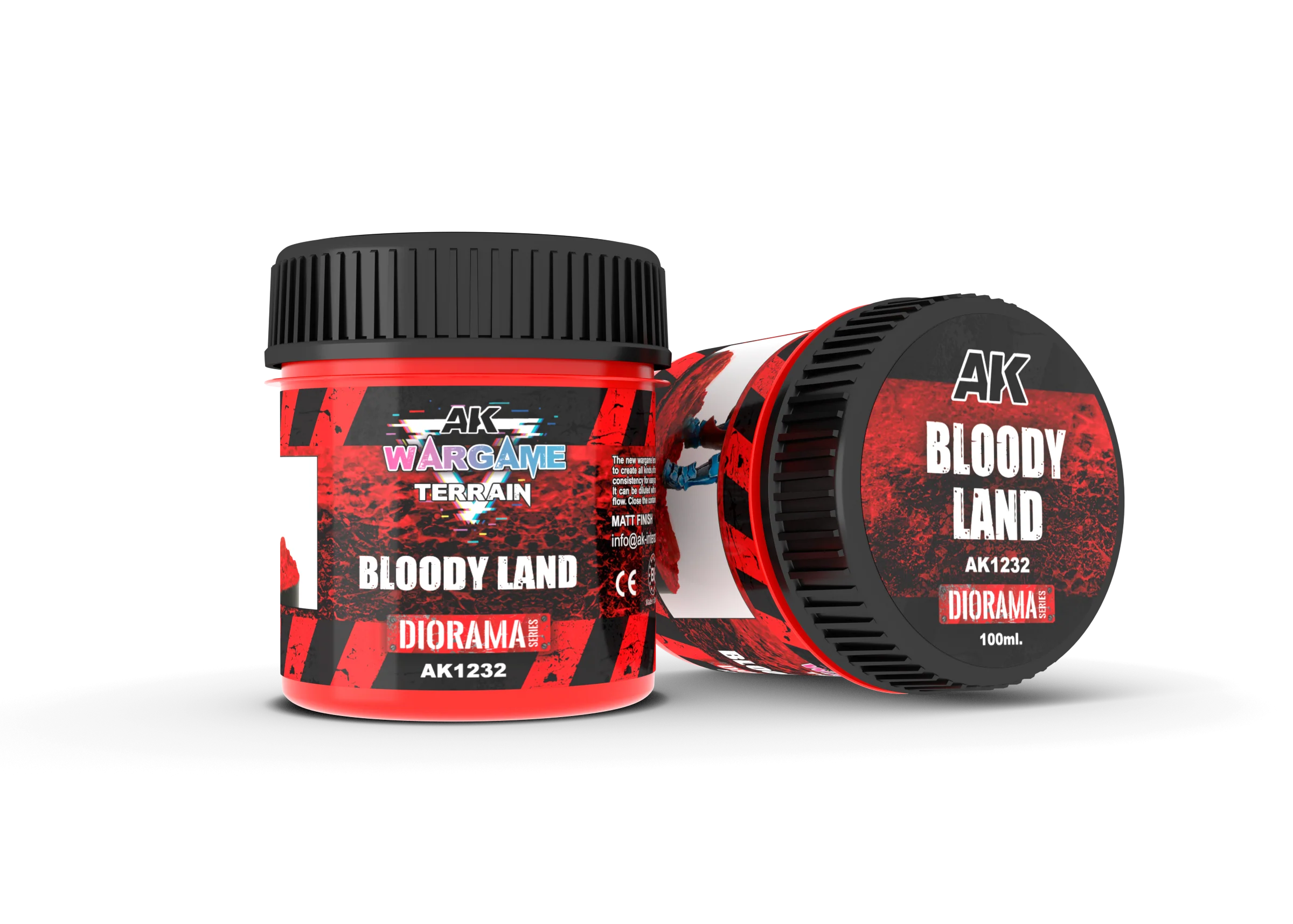AK Interactive Wargame Battle Ground Terrains Bloody Land - 100ml (Acrylic)
