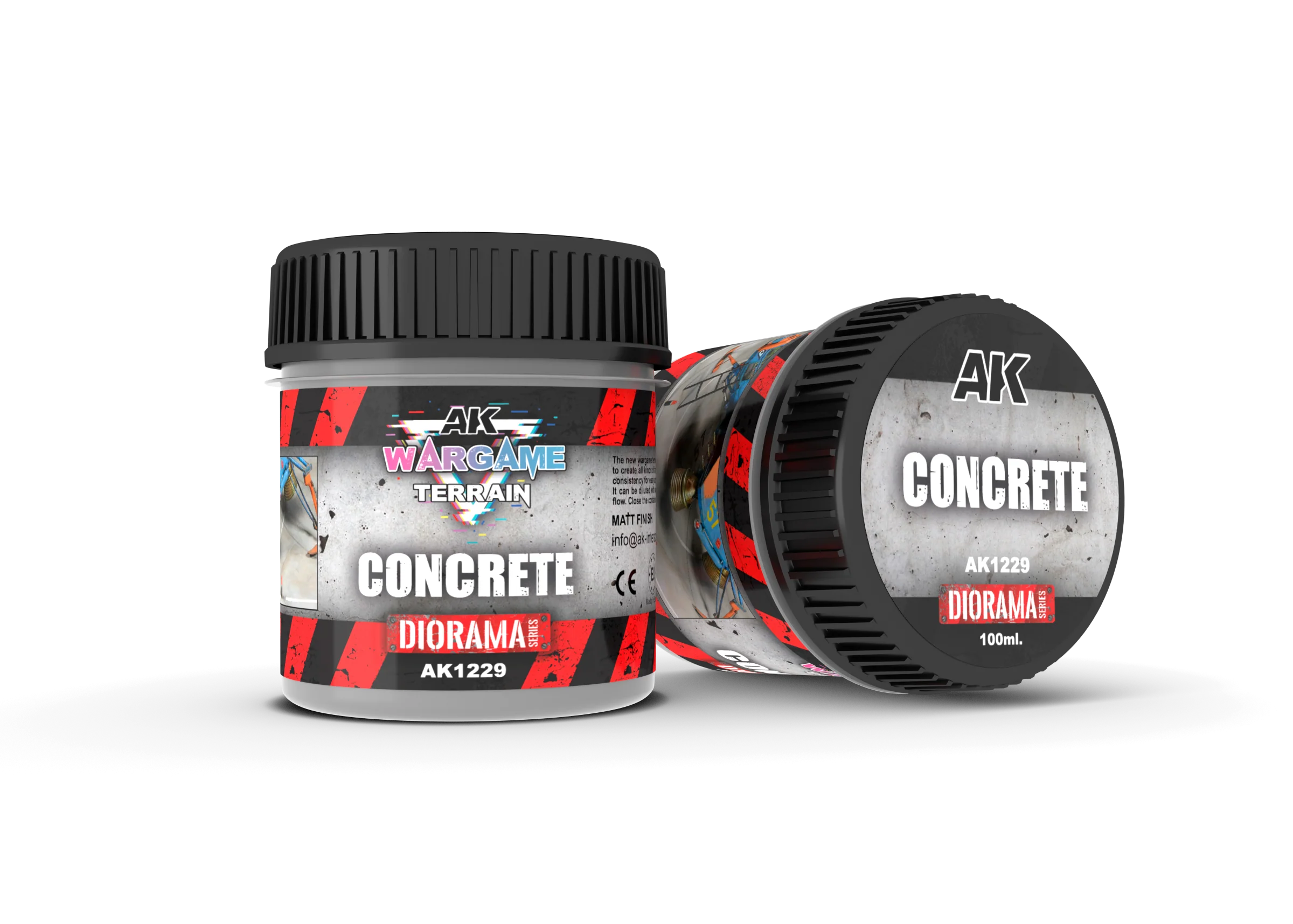 AK Interactive Wargame Battle Ground Terrains Concrete - 100ml (Acrylic)
