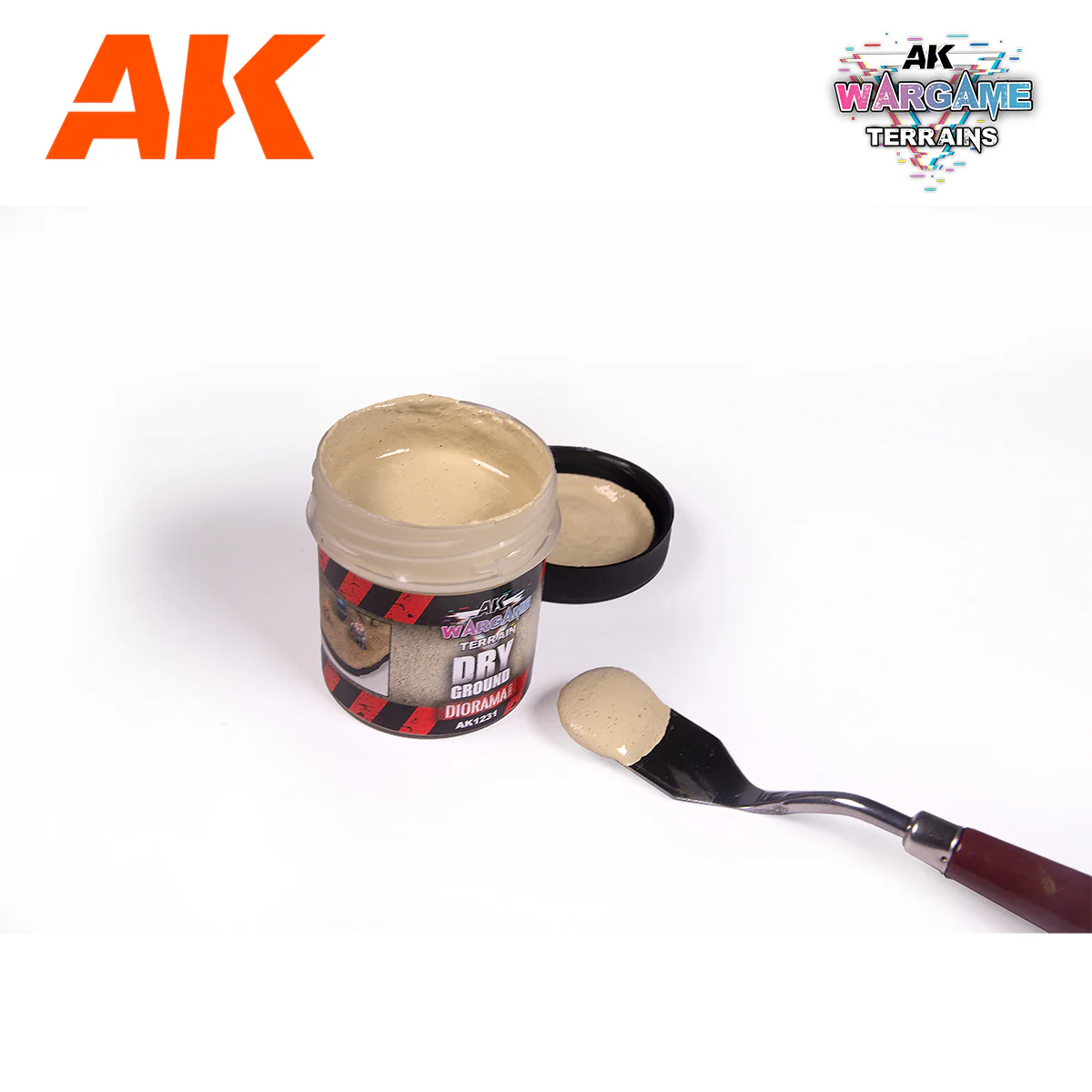 AK Interactive Wargame Battle Ground Terrains Dry Ground - 100ml (Acrylic) - Image 2