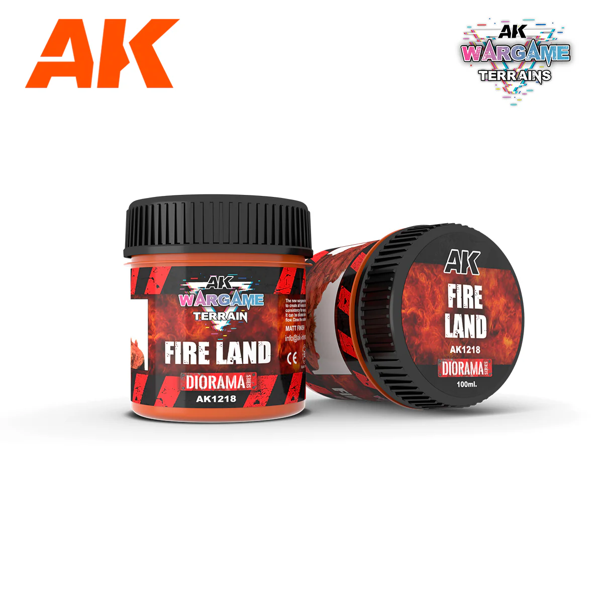 AK Interactive Wargame Battle Ground Terrains Fire Land - 100ml (Acrylic) - Image 4
