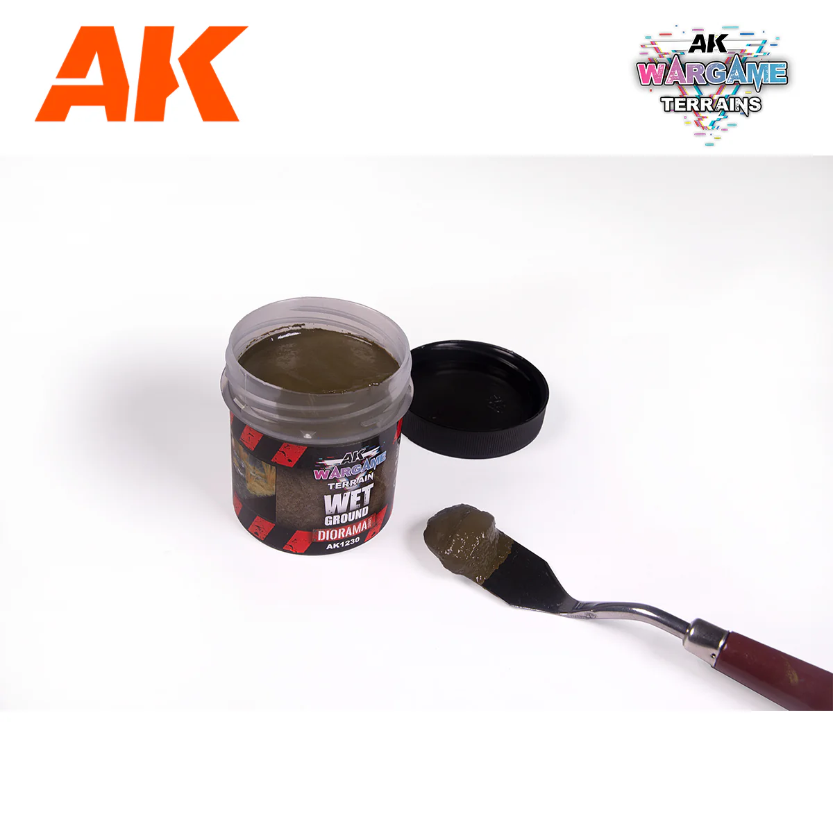 AK Interactive Wargame Battle Ground Terrains Wet Ground - 100ml (Acrylic) - Image 2