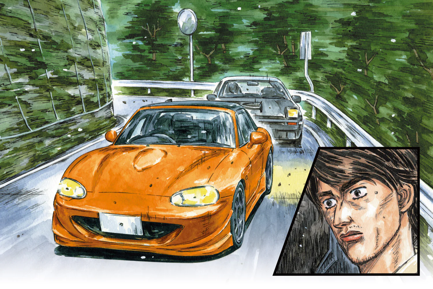 Aoshima 1/24 Initial D Omiya Satoshi NB8C Roadster