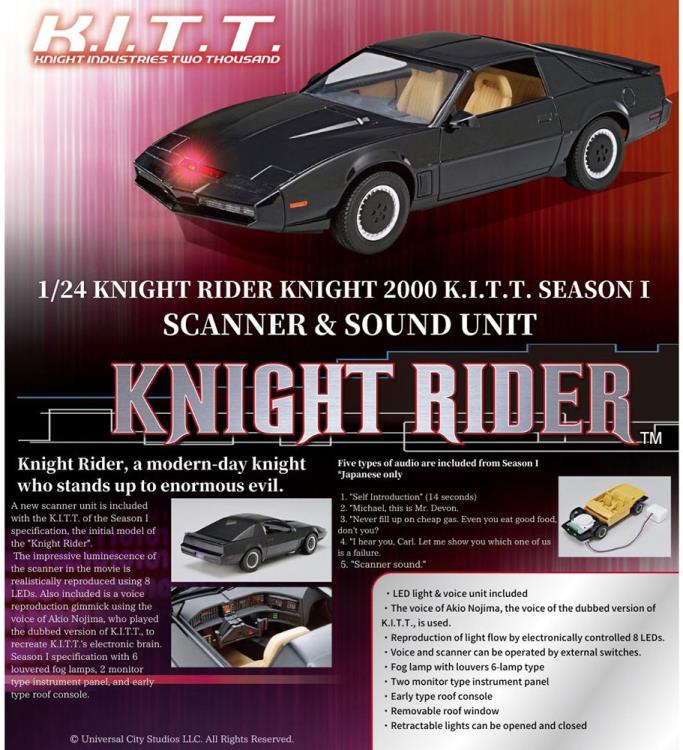 Knight Rider Knight 2000 K.I.T.T. (Season 1) Scanner & Sound Unit 1/24 Scale Model Kit - Image 9