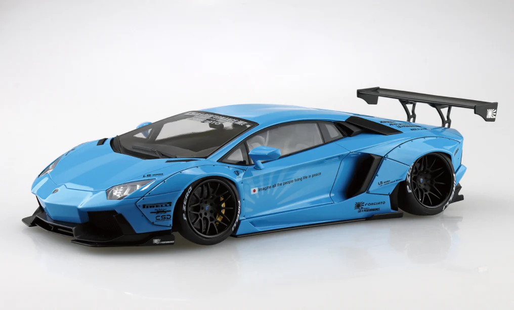Aoshima 1/24 LB-Works Lamborghini Aventador Ver.1 - Image 5