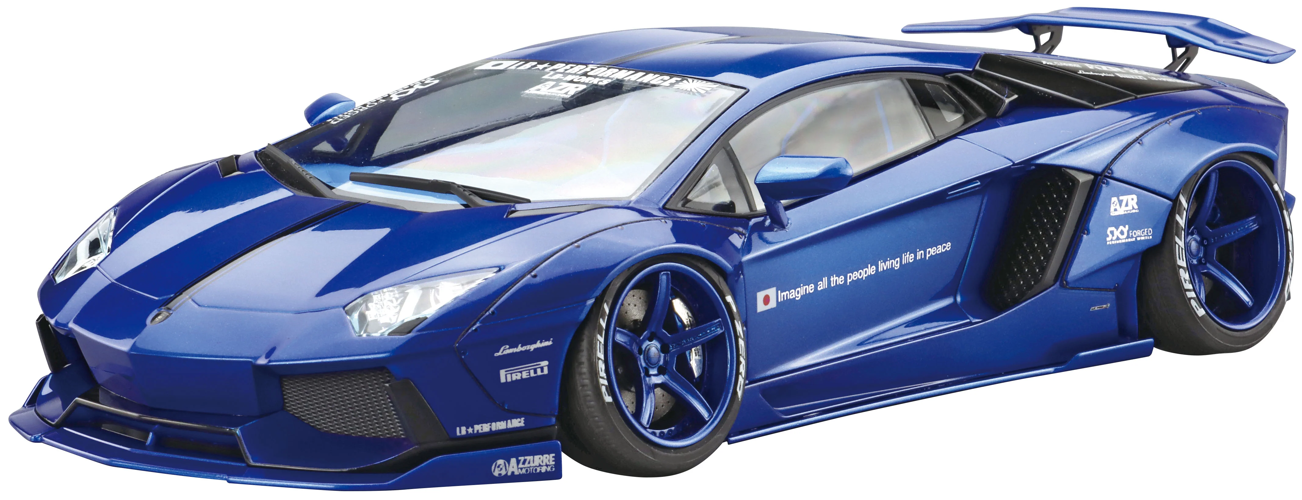 Aoshima 1/24 LB-Works Lamborghini Aventador Ver.2 - Image 6
