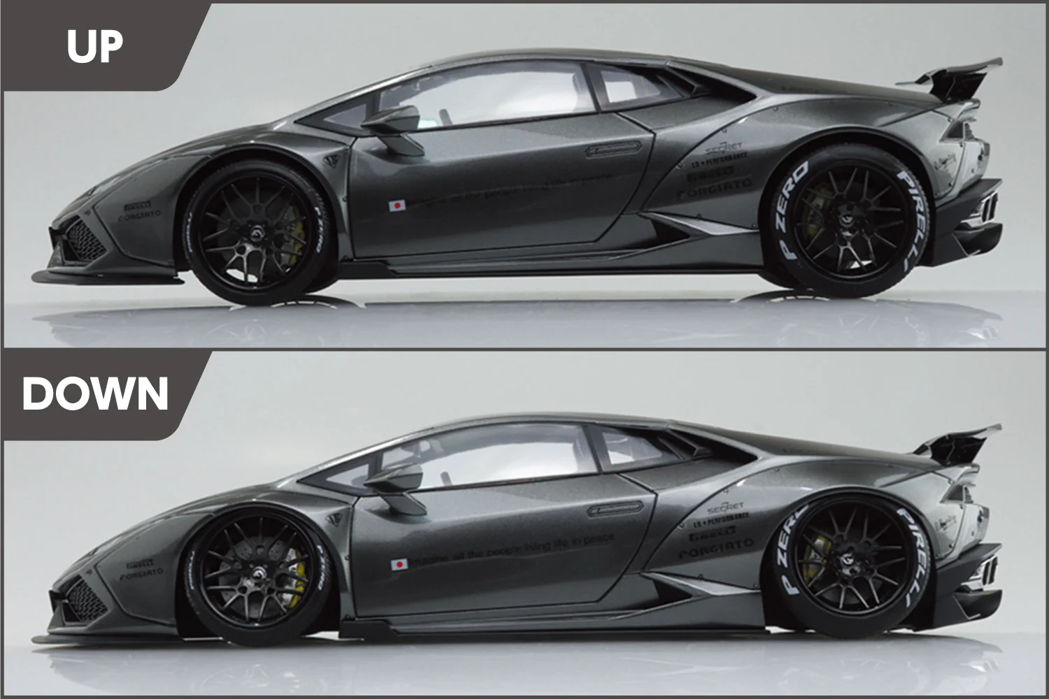 Aoshima 1/24 Liberty Walk LB-Works Lamborghini Huracan Ver.2 - Image 5