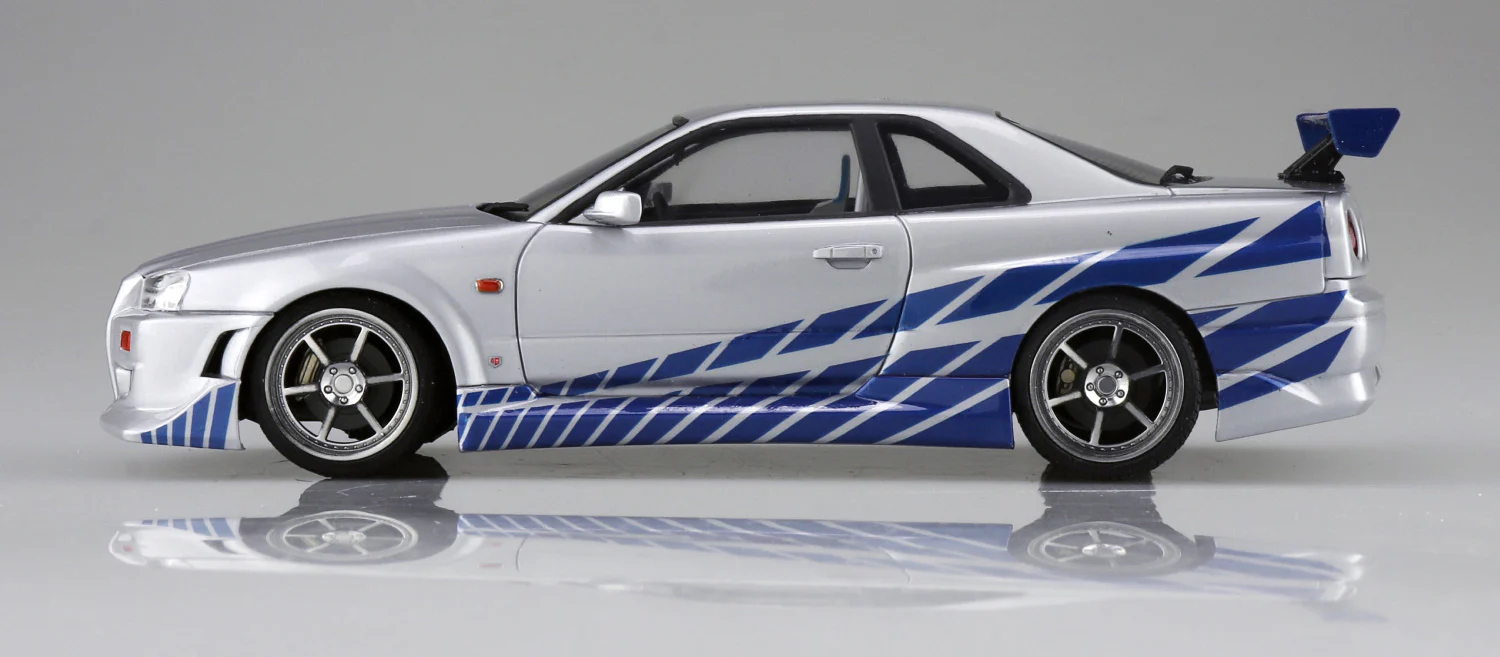 Aoshima 1/24 Movie Mecha #WS-02 1/24 Fast & Furious R34 SKYLINE GT-R - Image 4