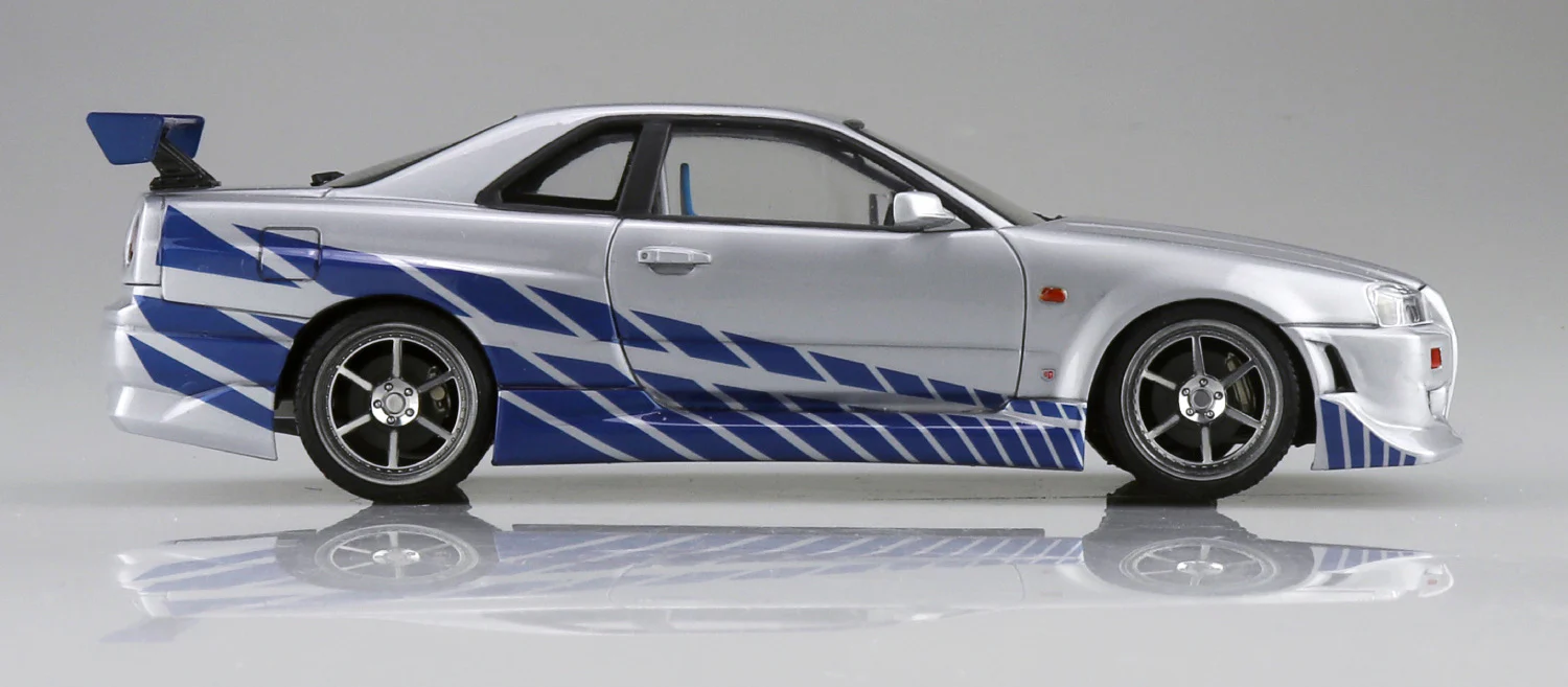 Aoshima 1/24 Movie Mecha #WS-02 1/24 Fast & Furious R34 SKYLINE GT-R - Image 5