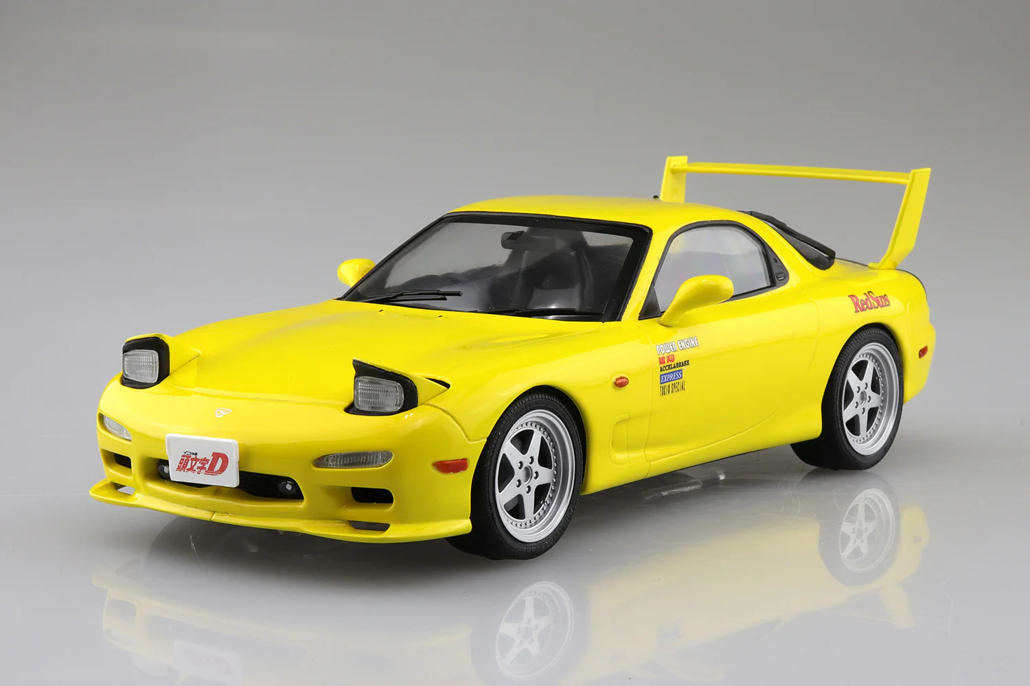 Aoshima 1/24 Pre-Painted Initial D Takahashi Keisuke FD3S RX-7 Comics Vol.1 Ver. Model Kit - Image 2