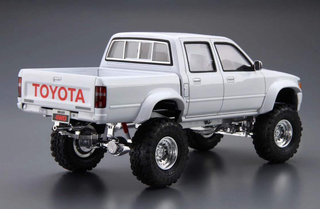 Aoshima 1/24 Toyota LN107 Hilux Pickup Double Cab Lift Up '94 - Image 3