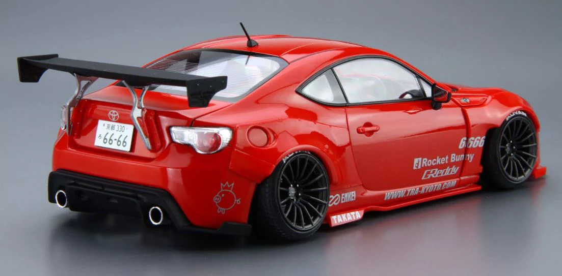Aoshima 1/24 ZN6 Toyota 86 '12 Greddy&Rocket Bunny Enkei Ver. - Image 3
