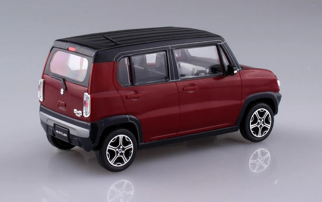 Aoshima 1/32 SNAP KIT #01-A Suzuki HUSTLER (Phoenix Red Pearl) - Image 3