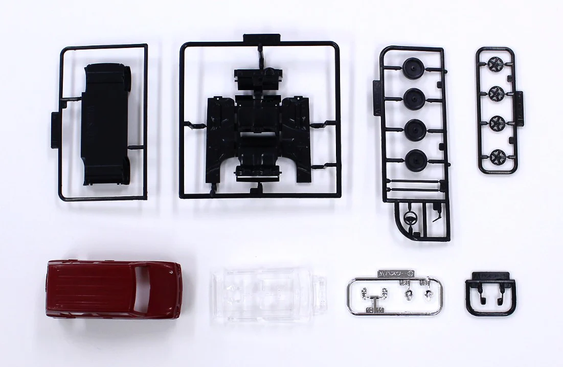 Aoshima 1/32 SNAP KIT #01-A Suzuki HUSTLER (Phoenix Red Pearl) - Image 7