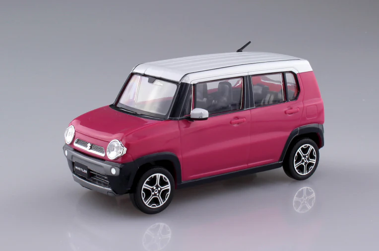 Aoshima 1/32 SNAP KIT #01-B Suzuki HUSTLER (Candy Pink Metallic) - Image 4