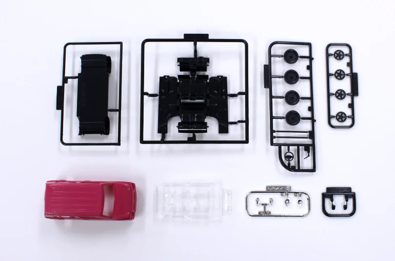 Aoshima 1/32 SNAP KIT #01-B Suzuki HUSTLER (Candy Pink Metallic) - Image 9