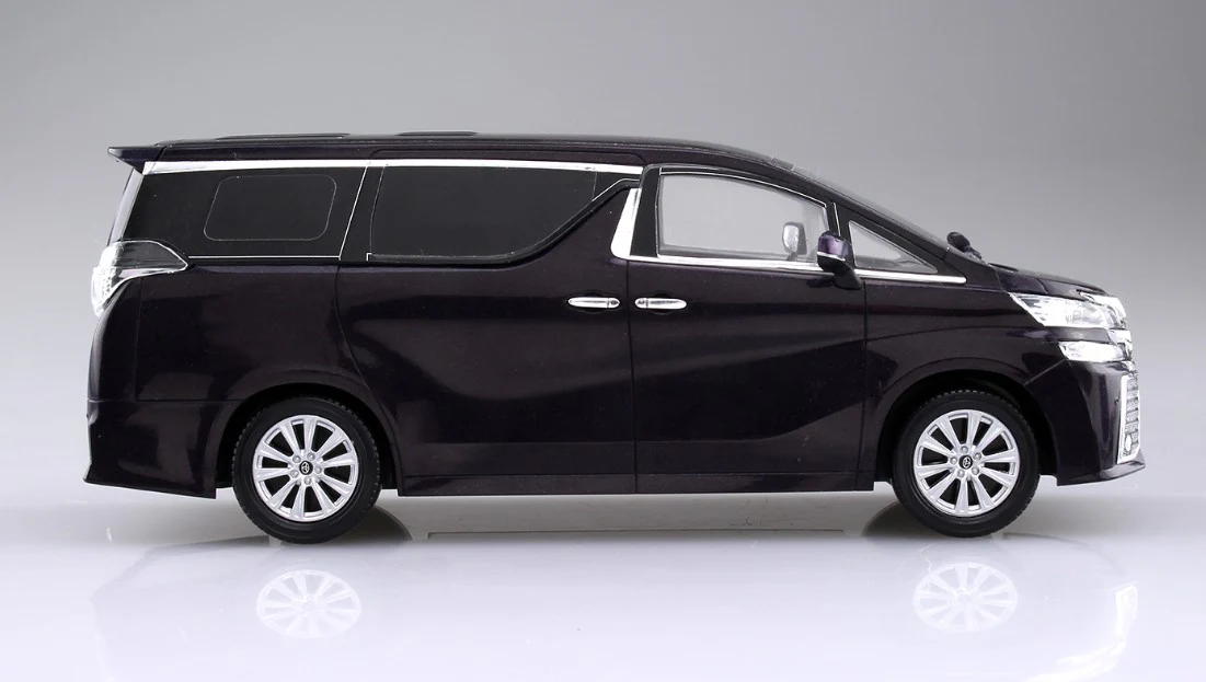 Aoshima 1/32 SNAP KIT #04-C Toyota VELLFIRE(BURNING BLACK CRYSTAL SHINE GLASS FLAKE) - Image 6
